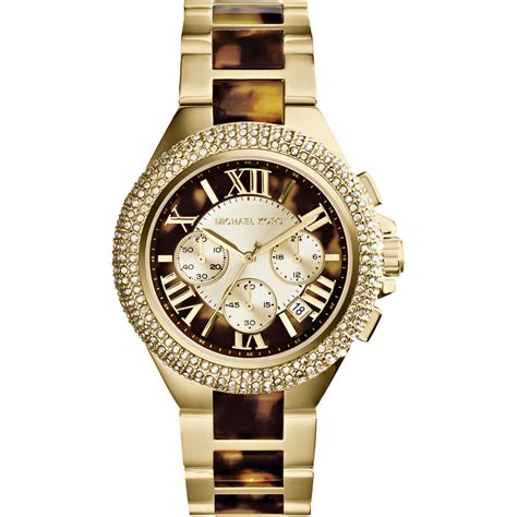 horloge met leren band michael kors|horloge michael kors dames.